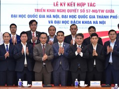 Ba đại học lớn hợp tác triển khai Nghị quyết 57